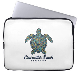 Clearwater Beach Florida Meeresschildkröte Vektord Laptopschutzhülle