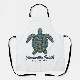 Clearwater Beach Florida Meeresschildkröte Vektord Schürze