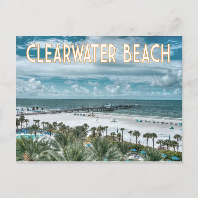 Clearwater Beach Florida Postkarte (Vorderseite)