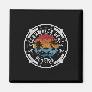 Clearwater Beach Florida Sommerferien Vintag S Magnet