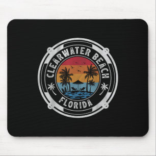 Clearwater Beach Florida Sommerurlaub Vintage S Mousepad