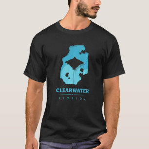 Clearwater Beach Florida Stringray Summer Family V T-Shirt