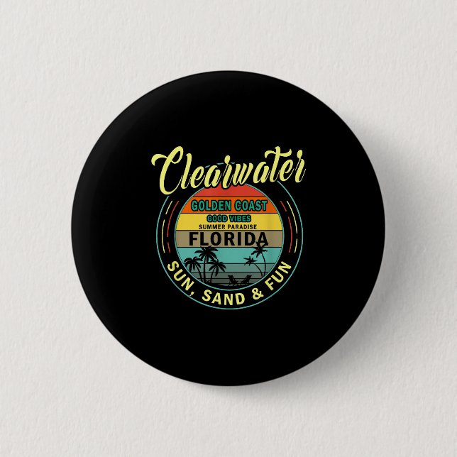 Clearwater Beach Florida - Summer Clearwater Beach Button (Vorderseite)