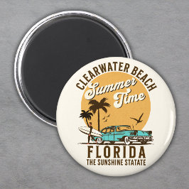ClearWater Beach Florida Summer Time Magnet
