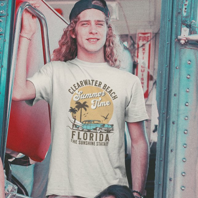 ClearWater Beach Florida Summer Time T-Shirt (Von Creator hochgeladen)