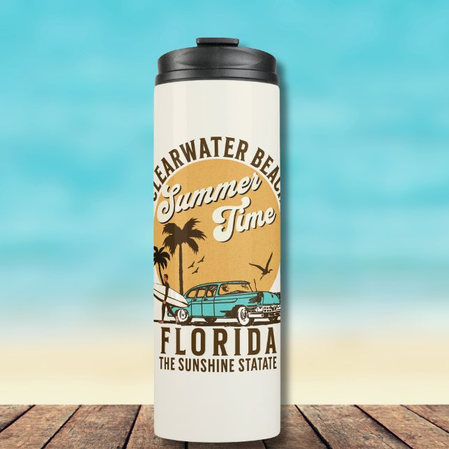 ClearWater Beach Florida Summer Time Thermosbecher (Von Creator hochgeladen)