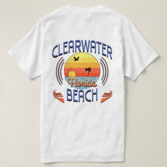 Clearwater Beach, Florida T-Shirt (Design Rückseite)