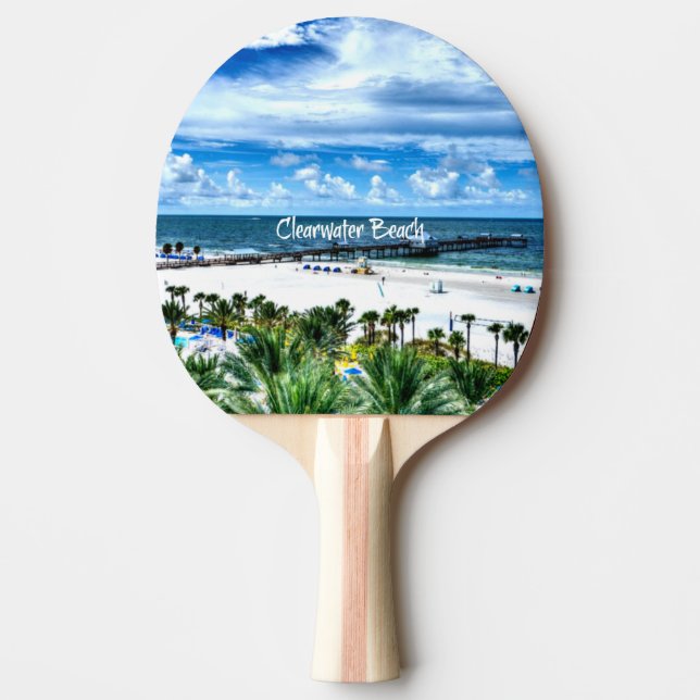 Clearwater Beach, Florida Tischtennis Schläger (Vorderseite)