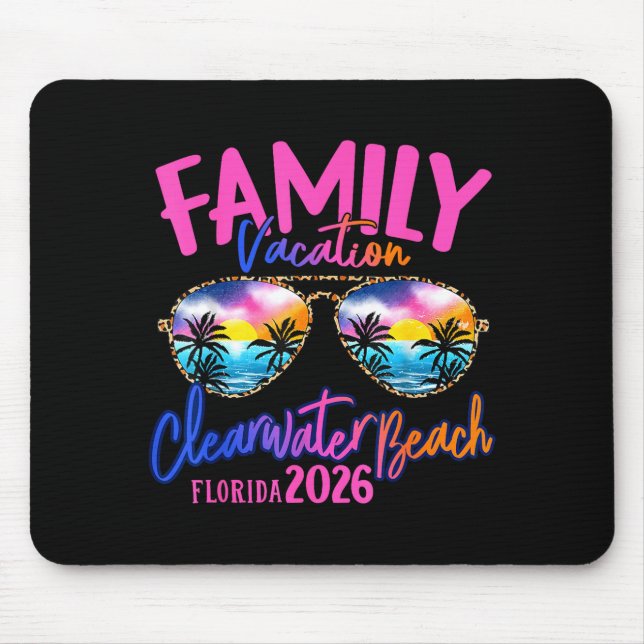 Clearwater Beach Florida Urlaub 2026 passende Fa Mousepad (Vorne)