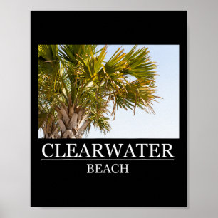Clearwater Beach Florida Urlaubs-Souvenir für Männ Poster