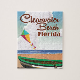 Clearwater Beach, Florida Vintage Reiseplakat