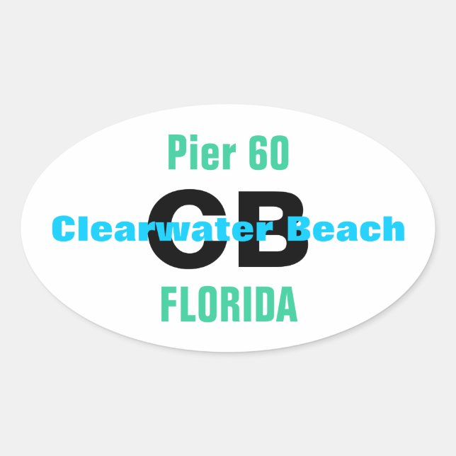 CLEARWATER BEACH stickers (4) (Devant)