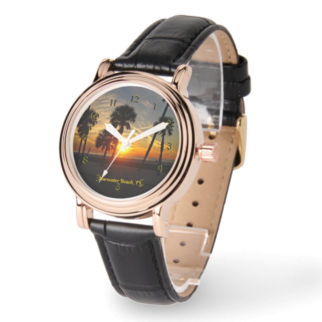 Clearwater Beach Sunset Armbanduhr (Winkel)