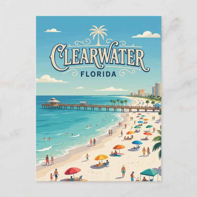 Clearwater Beach USA Postkarte (Vorderseite)