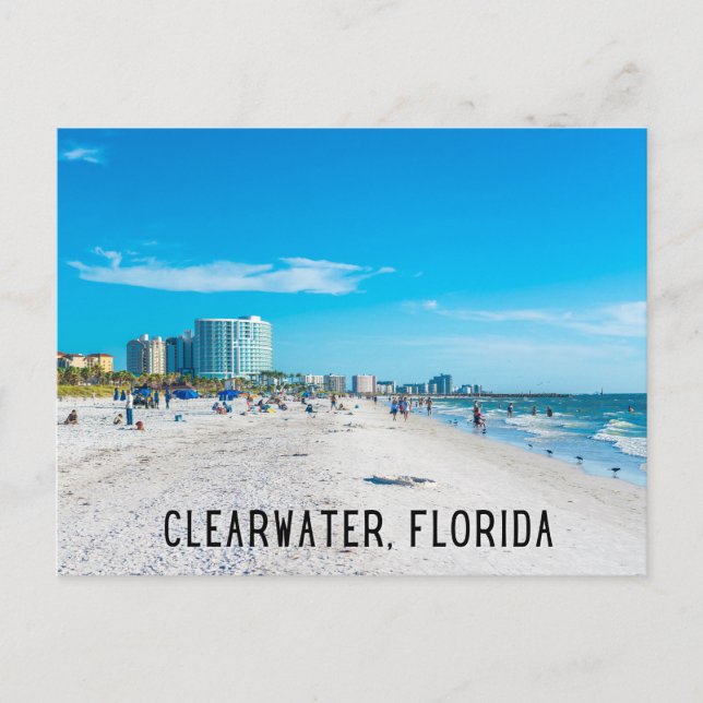 Clearwater Florida Beach Postkarte (Vorderseite)