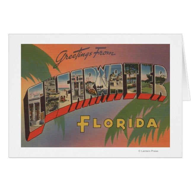 Clearwater, Florida - Großbuchstaben - Szenen (Vorderseite (Horizontal))