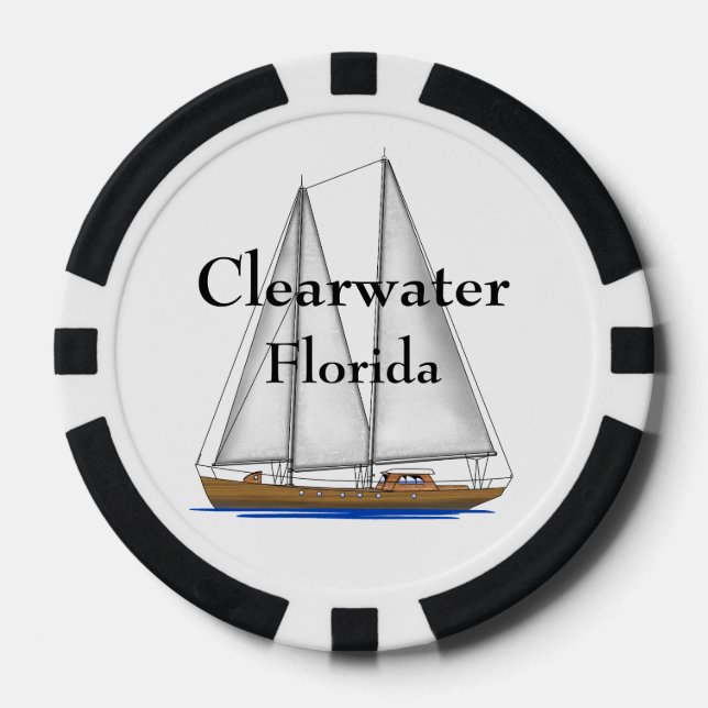 Clearwater Florida Pokerchips (Vorderseite)