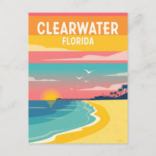 Clearwater Florida Travel Postkarte