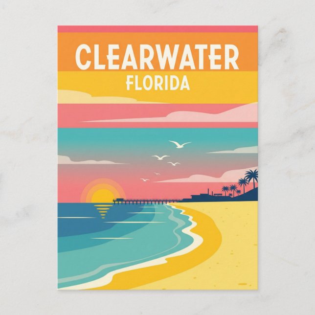 Clearwater Florida Travel Postkarte (Vorderseite)