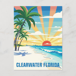Clearwater Florida Travel Postkarte