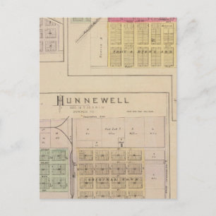 Clearwater, Hunnewell, Danville und Corbin, Kansas Postkarte