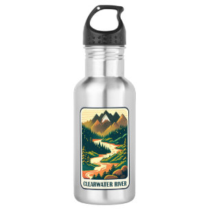 Clearwater River Idaho Colors Edelstahlflasche