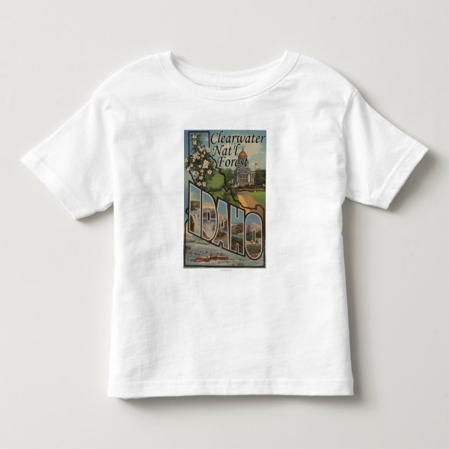 Clearwater staatlicher Wald, Idaho Kleinkind T-shirt (Vorderseite)