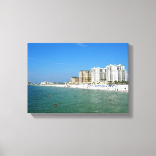 Clearwater Strand, Florida Leinwanddruck