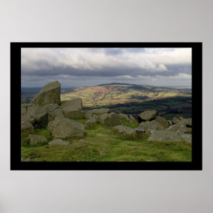 Clee Brown de colline de Clee. Affiche par le