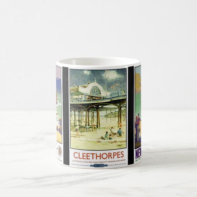 Cleethorpes Newquay und Cornwall Kaffeetasse (Mittel)