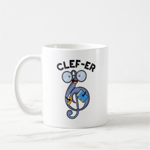Clef-er Funny Music Pun Kaffeetasse