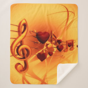 Clef grade Liebe Herzmusik Sherpadecke