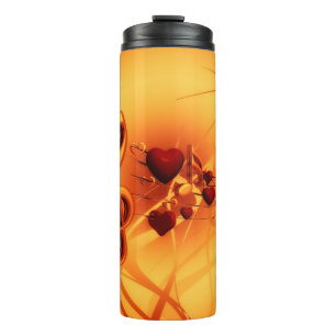 Clef grade Liebe Herzmusik Thermosbecher