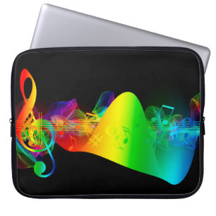 Clef grades Liebe Herzmusik Laptopschutzhülle