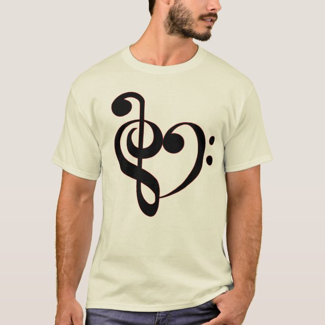 Clef-Herz-Shirt T-Shirt (Vorderseite)