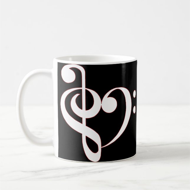 Clef-Herz-Tasse Kaffeetasse (Links)