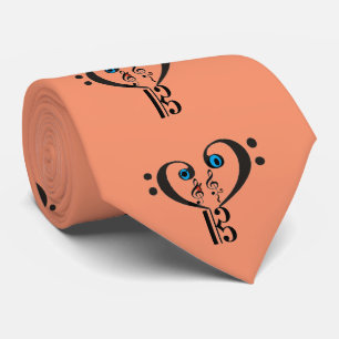 Clef Note Tie-Bass Clef-Treble Clef Krawatte