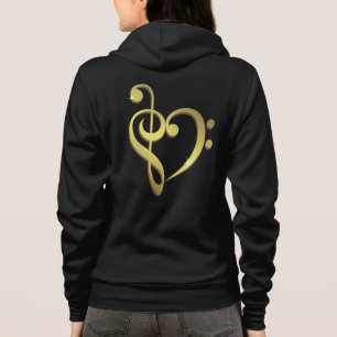 Clef triple, sweat - shirt à capuche d'amour de
