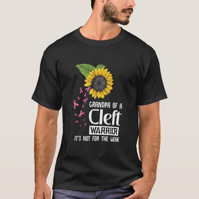 Cleft Palate Lip Opa Starkes Bewusstsein  T-Shirt (Vorderseite)