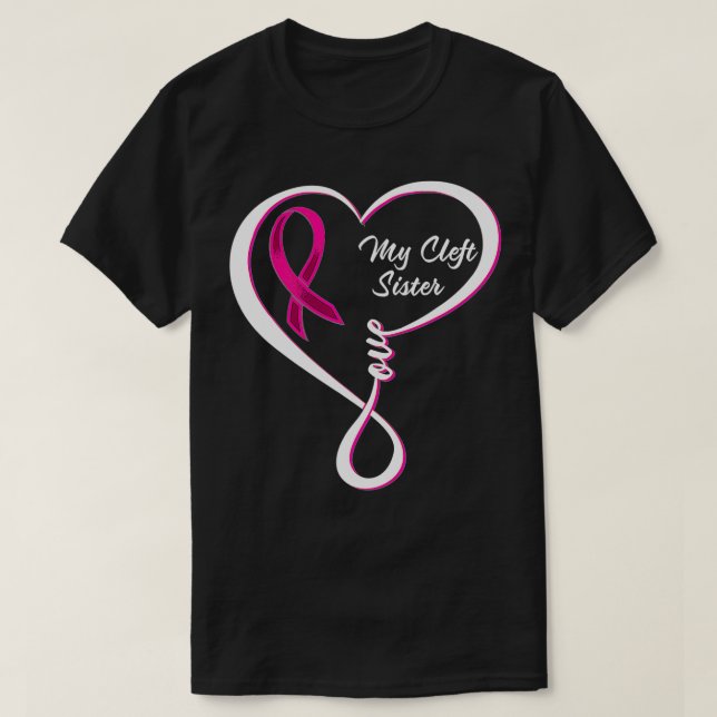 Cleft Palate Lip Sister Cleft Strong Awareness  T-Shirt (Design vorne)