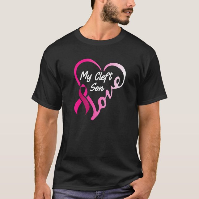 Cleft Palate Lip Son Strong Awareness T-Shirt (Vorderseite)