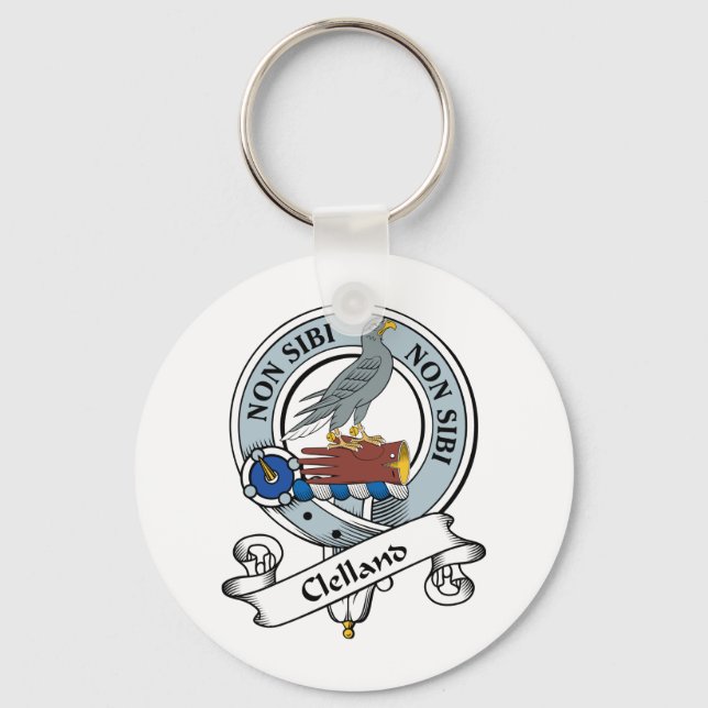 Clelland Clan Abzeichen Schlüsselanhänger (Vorderseite)