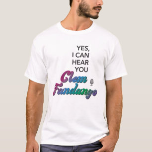 Clem Fandango Ich kann hören Sie Zitat Fun Multic T-Shirt