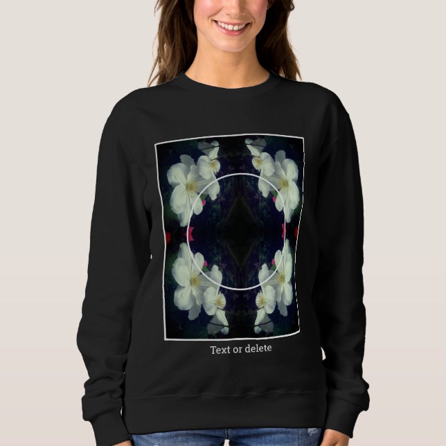 Clematics Blume Frame erstellen Ihr eigenes Beglei Sweatshirt (Vorderseite)