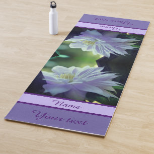 Clematis Blume in Trellis Personalisiert Yogamatte
