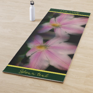 Clematis Blume Petals Up Nah Personalisiert Yogamatte