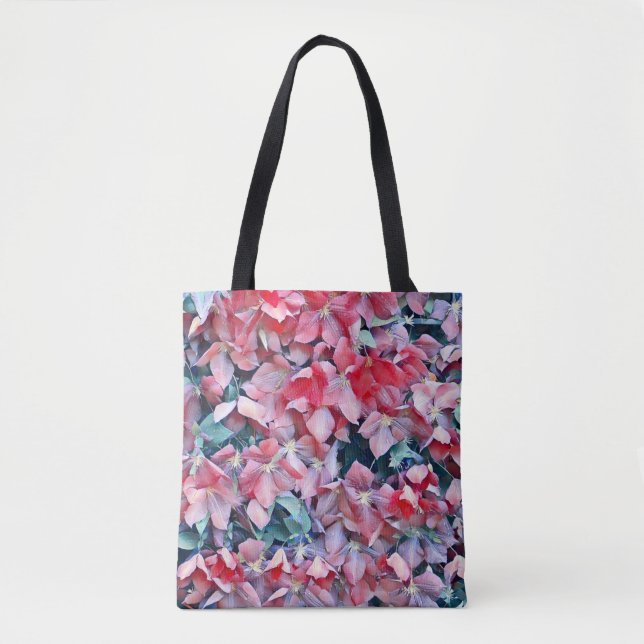 Clematis Blume Tasche (Vorderseite)