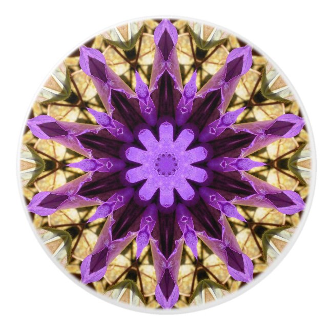 CLEMATIS KERAMIKKNAUF (Vorderseite)