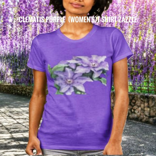 Clematis Lila T-Shirt (Von Creator hochgeladen)