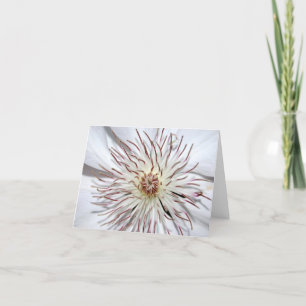 Clematis Notecard Karte